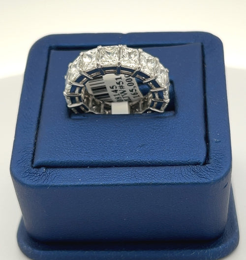 Platinum 11.75 CT Diamond Ladies Wedding Band, 8.9g, Size 6.5, S108145
