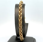 18K Yellow Gold David Yurman  Wheat Chain Bracelet Size Large 47.7gm S108183