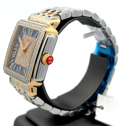 Michele Deco Madison 18K Gold-Plated Diamond Watch MWW06T000271