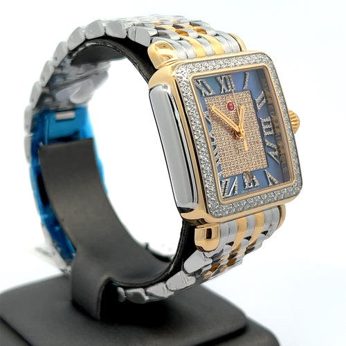 Michele Deco Madison 18K Gold-Plated Diamond Watch MWW06T000271