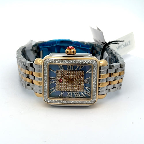 Michele Deco Madison 18K Gold-Plated Diamond Watch MWW06T000271
