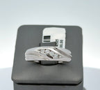 14k White Gold 0.25 CT Diamond Men's Wedding Band, 7.5g, Size 10.5, S14423