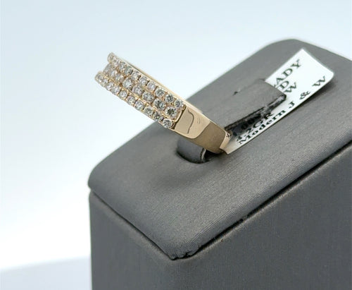 14k Yellow Gold 0.75 CT Diamond Ladies Band, 4.2gm, Size 7.5, S108209