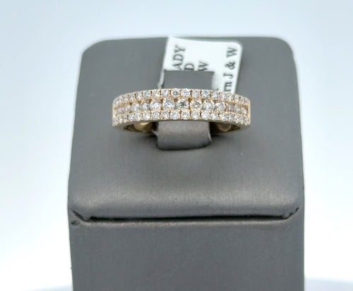 14k Yellow Gold 0.75 CT Diamond Ladies Band, 4.2gm, Size 7.5, S108209