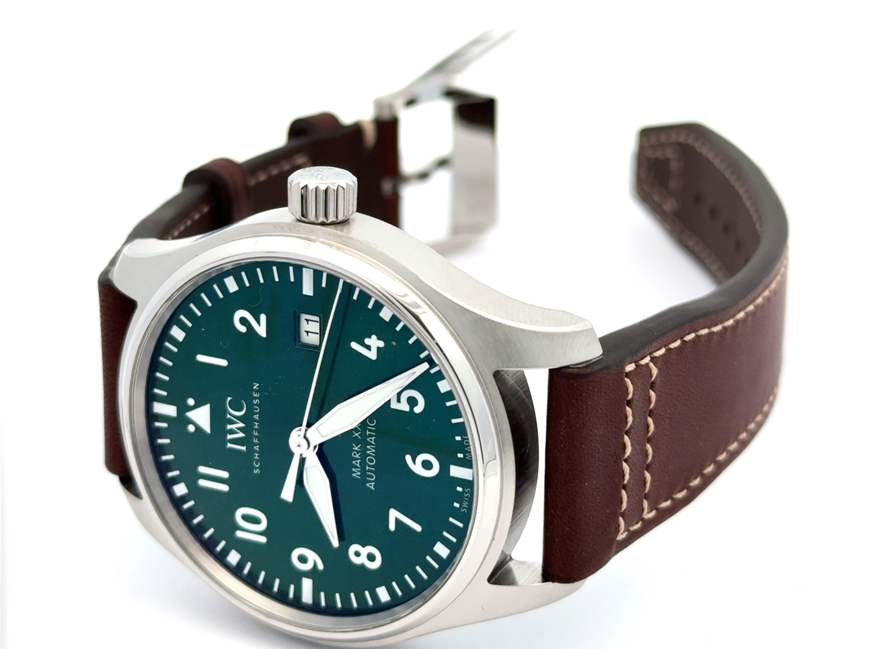 IWC PILOT'S WATCH MARK XX - IW328205 - 40 MM -GREEN DIAL - BRAND NEW !