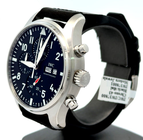 IWC PILOT’S WATCH CHRONOGRAPH 43MM - IW378001 - BLACK DIAL - BRAND NEW !