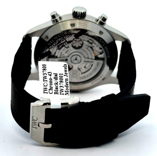 IWC PILOT’S WATCH CHRONOGRAPH 43MM - IW378001 - BLACK DIAL - BRAND NEW !