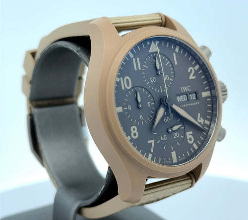IWC Pilot’s Watch Chronograph 41 TOP GUN Mojave Desert - IW389402 - Brown dial!