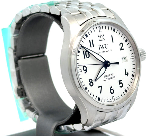 IWC PILOT'S WATCH MARK XX -  IW328208 - 40 MM - SILVER PLATED DIAL - BRAND NEW !
