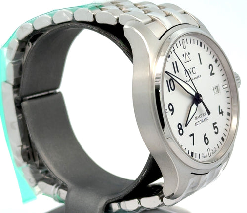 IWC PILOT'S WATCH MARK XX -  IW328208 - 40 MM - SILVER PLATED DIAL - BRAND NEW !