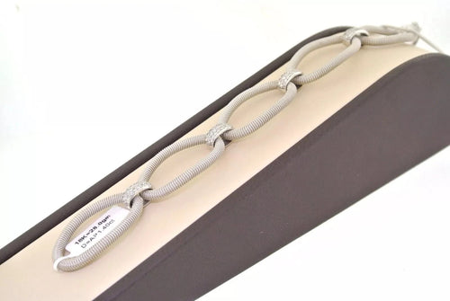 Fancy 1.40 C.T.W Diamond Ladies 18k White Gold Bracelet 27gm, 7", S13321