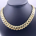 10k Yellow Gold Miami Cuban Link Chain necklace, 22", 194.5g, 12mm, S106643