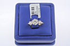 14k Two Tone Gold 1.25 CT Diamond Engagement Ring, 3.6gm, Size 4.75