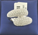 Fancy 18k White Gold 2.15 CT Diamond Ladies Ring, 12.4gm, Size 8