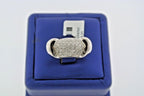 Leva 18k White Gold 0.67 CT Diamond Ring, 15.6gm, Size 7.5