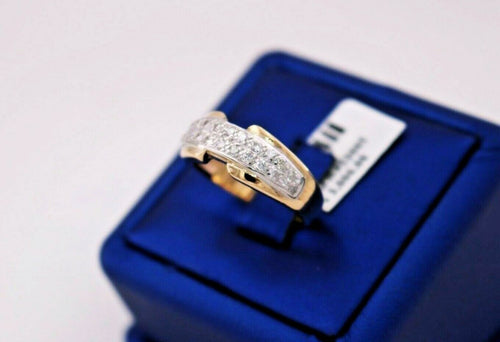 14K Yellow Gold 0.50 CT Diamond Wedding Band, 6.4gm, Size 8.5, S105489
