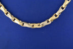 14k Two Tone Gold Fancy Men's Chain Necklace, 26", 76.7gm, S104305