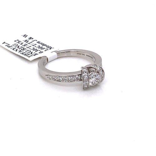 Tiffany & Co. Platinum 1.00 CT Diamond Engagement Ring E-Color, VS2-Clarity