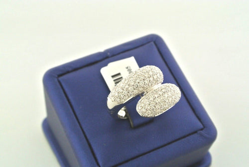 Fancy 18k White Gold 2.15 CT Diamond Ladies Ring, 12.4gm, Size 8