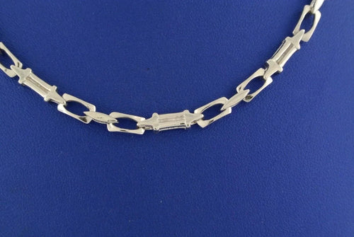 Fancy Men's 14k White Gold Chain Necklace, 47.8gm, 26 Inches, S104511