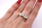 14K Yellow Gold 1.25 CT Diamond Invisible Setting Engagement Ring