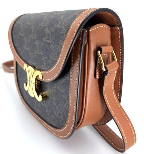 Celine Leather Triomphe Teen Buzas Shoulder Bag 110962BZ4