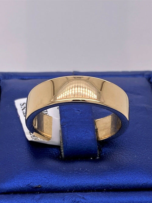 18k Yellow Gold Men's Wedding Band