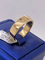 18k Yellow Gold Men's Wedding Band