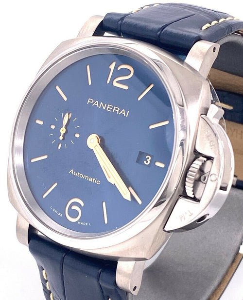 Panerai LUMINOR DUE Blue Dial Titanium 42mm PAM927