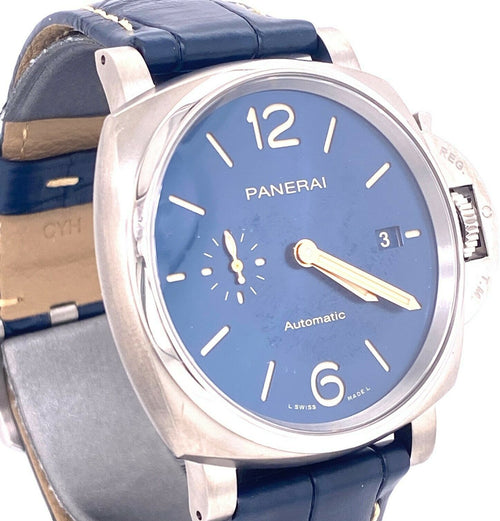 Panerai LUMINOR DUE Blue Dial Titanium 42mm PAM927