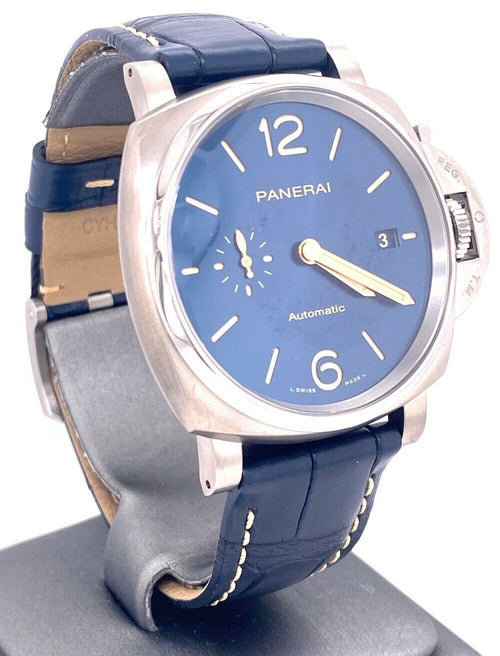 Panerai LUMINOR DUE Blue Dial Titanium 42mm PAM927