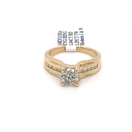 14k Yellow Gold 1.25 CT Diamond Engagement Ring