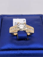 14k Yellow Gold 1.25 CT Diamond Engagement Ring