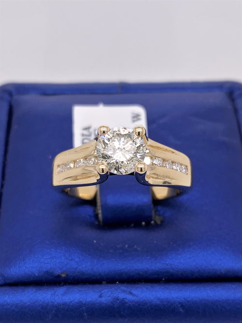14k Yellow Gold 1.25 CT Diamond Engagement Ring