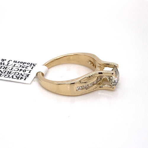 14k Yellow Gold 1.25 CT Diamond Engagement Ring