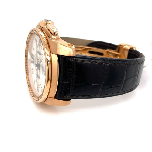 Cartier Calibre de Cartier Chronograph 18k Rose Gold W7100044