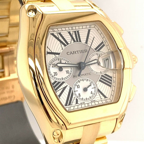 Cartier Roadster Chronograph XL 18k Yellow Gold