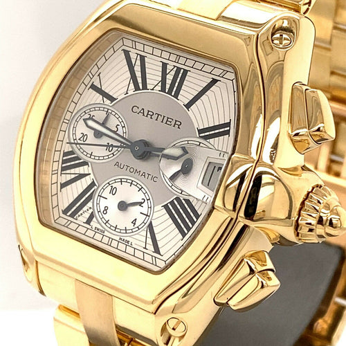 Cartier Roadster Chronograph XL 18k Yellow Gold