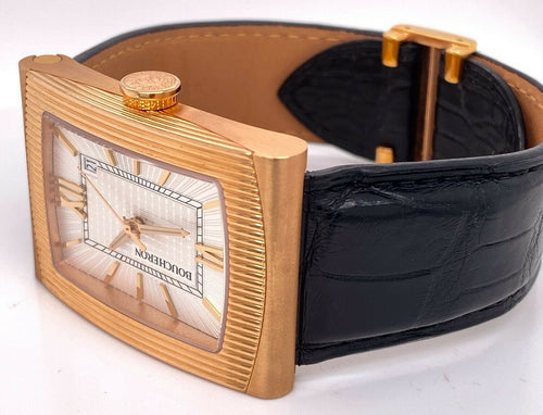 Boucheron Reflet Xl 18k Rose Gold Men's Automatic Watch