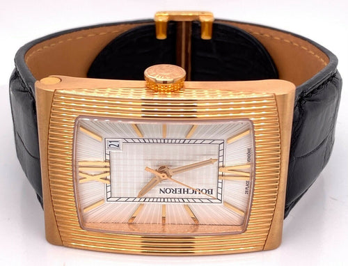 Boucheron Reflet Xl 18k Rose Gold Men's Automatic Watch