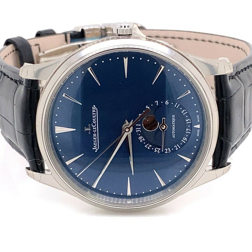 JAEGER LECOULTRE JLC Master Ultra Thin Moon 39 mm Q1368480 - Blue Dial !