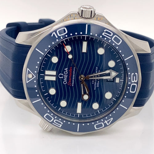 Omega Seamaster Diver 300 Co-Axil Master Chronometer Blue Dial, 210.32.42.20.03.001