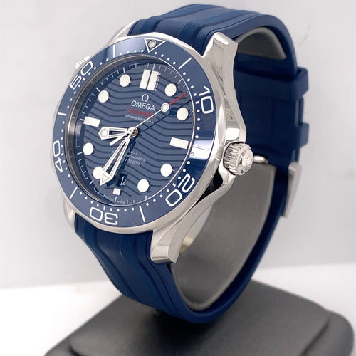 Omega Seamaster Diver 300 Co-Axil Master Chronometer Blue Dial, 210.32.42.20.03.001