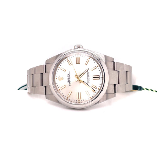 Pre-owned Mint Rolex Oyster Perpetual 41 mm Men's Watch 124300 philadelphia