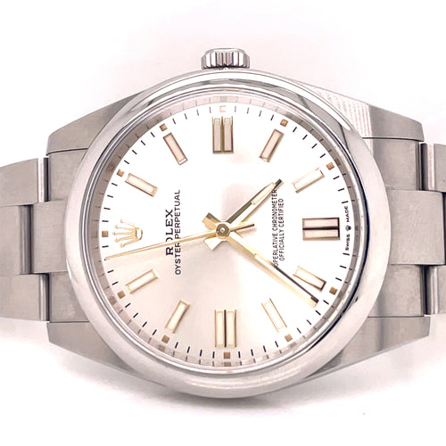 Pre-owned Mint Rolex Oyster Perpetual 41 mm Men's Watch 124300 philadelphia