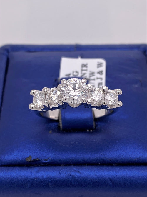 Platinum 1.50 CT Diamond Engagement Ring