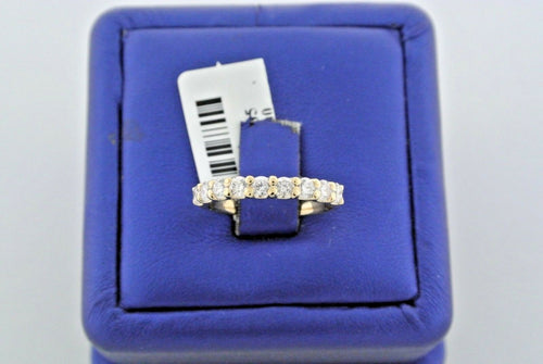 14k Yellow Gold 0.85 CT Diamond Shared Prong Ladies Band