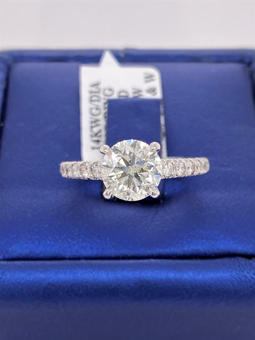 14k White Gold 2.00 CT Diamond Engagement Ring