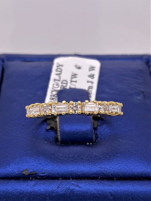 18k Yellow Gold 0.75 CT Diamond Ladies Band