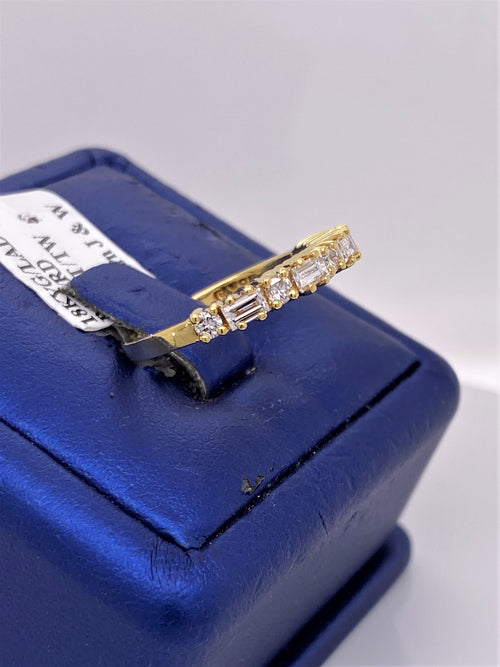 18k Yellow Gold 0.75 CT Diamond Ladies Band